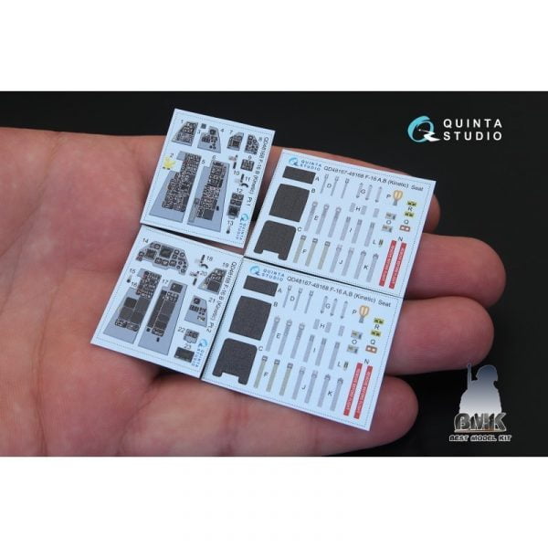F-16B (for KINETIC) INTERIOR 3D* Decal 1/48 – Image 2