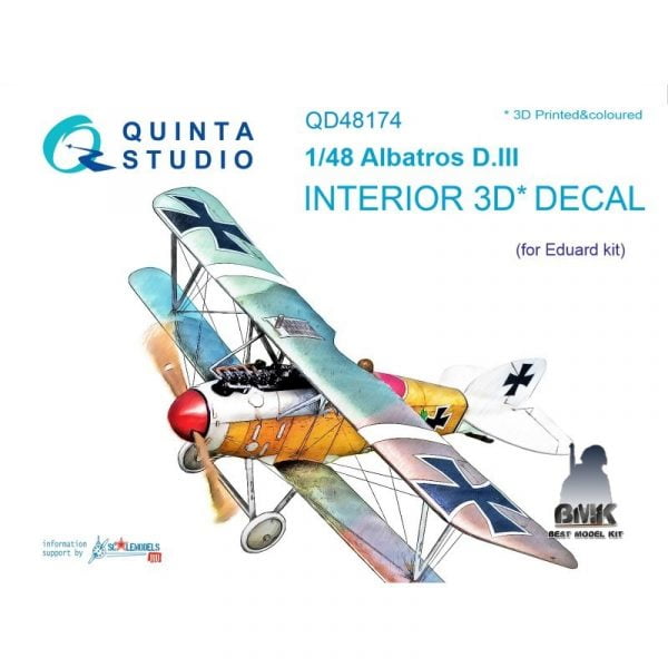 Albatros D.III (for EDUARD) INTERIOR 3D* Decal 1/48