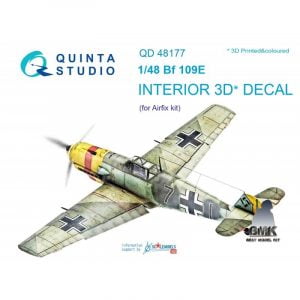 Bf 109E-3 (for AIRFIX) INTERIOR 3D* Decal 1/48