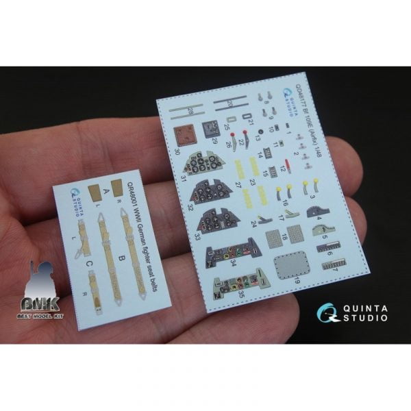 Bf 109E-3 (for AIRFIX) INTERIOR 3D* Decal 1/48 – Image 2