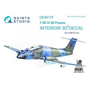 IA-58 Pucara (for KINETIC) INTERIOR 3D* Decal 1/48
