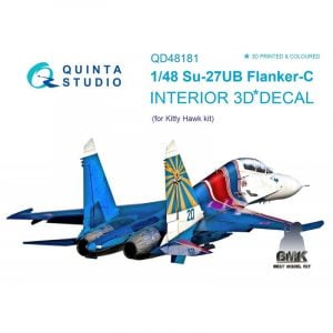 Su-27UB (for KITTYHAWK) INTERIOR 3D* Decal 1/48