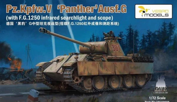 Pz.Kpfw. V Panther Ausf.G with FG 1250 Infrared Searchlight  and Scope
