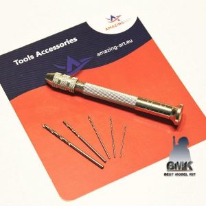 Mini Hand Drill +5 Drill Bits Different Sizes