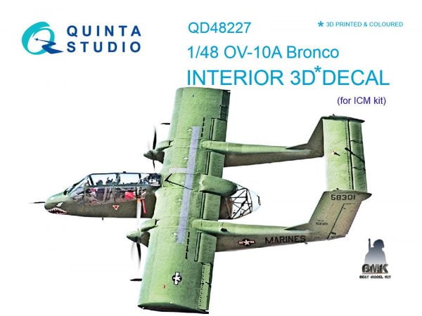 OV-10A Bronco (for ICM) INTERIOR 3D* Decal 1/48