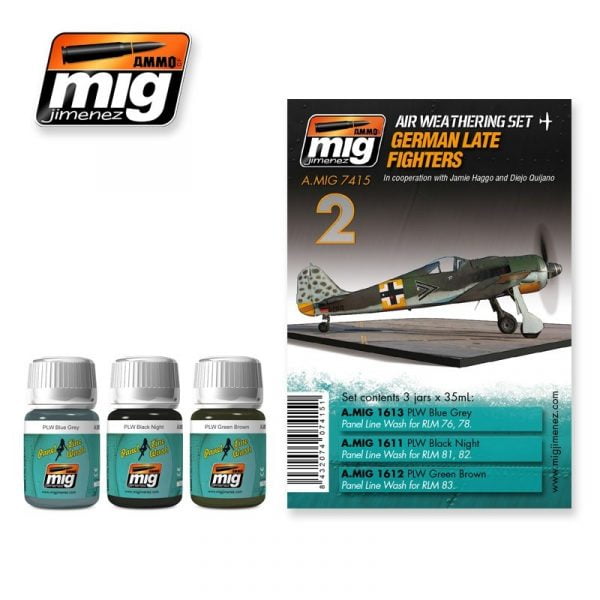 German Late Fighters Air Weathering  Set