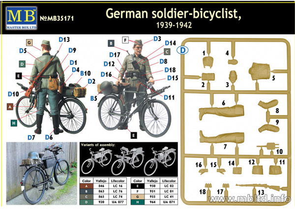 German Soldier Bicyclist 1839-1942 – Image 3