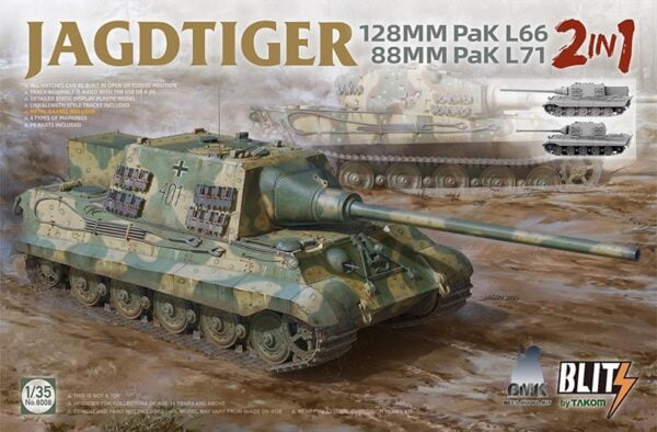 Jagtiger 2 in 1 128mm PaK L66 - 88mm PaK L71