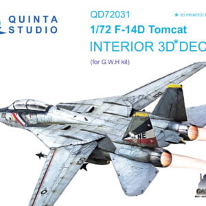 F-14D 3D-Printed & coloured Interior on decal paper (GWH)