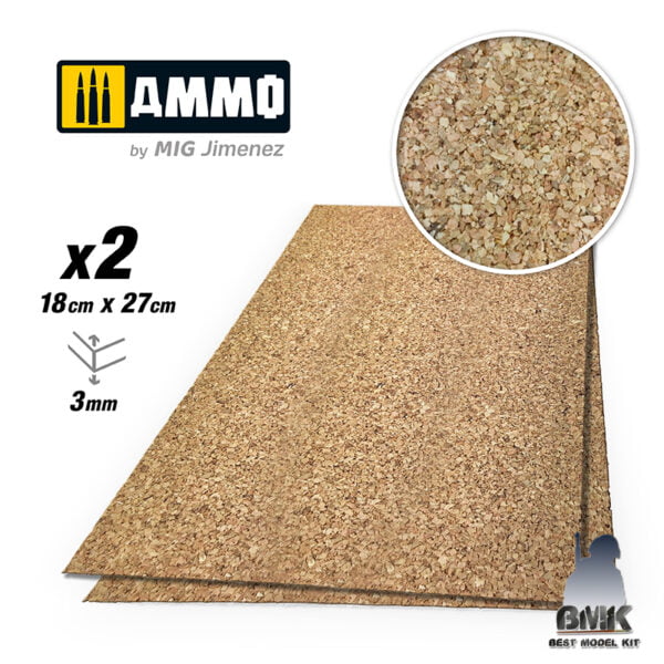 CREATE CORK Medium Grain (3mm) – 2 pcs