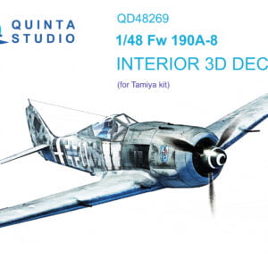 Fw 190A-8 3D-Printed & coloured Interior on decal paper (for Tamiya kit)