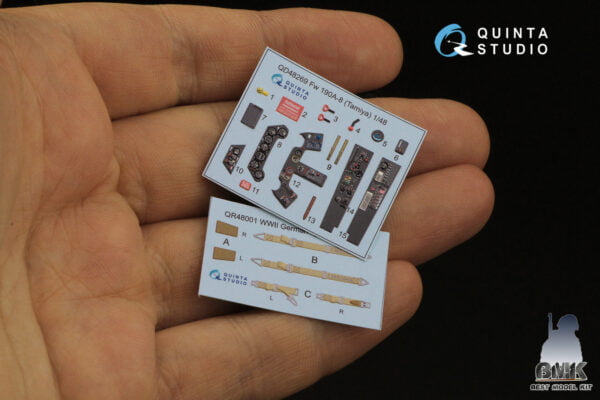 Fw 190A-8 3D-Printed & coloured Interior on decal paper (for Tamiya kit) – Image 2