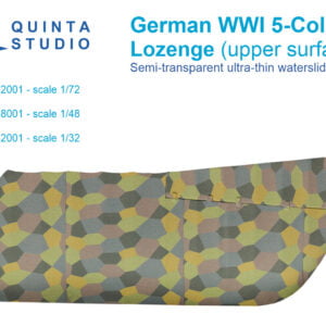 German WWI 5-Colour Lozenge (upper surface)