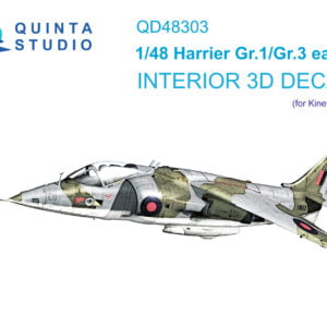 Harrier Gr.1/Gr.3 Early 3D-Printed & coloured Interior on decal paper (for Kinetic kit)
