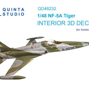 NF-5A 3D-Printed & coloured Interior on decal paper (for Kinetic kit)
