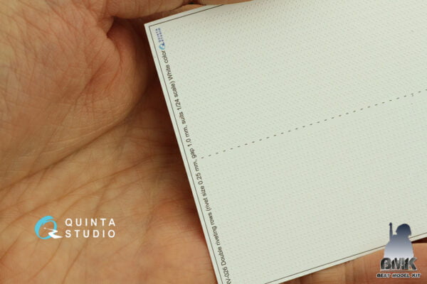 Double riveting rows (rivet size 0.25 mm, gap 1.0 mm), White color, total length 5.8 m – Image 2