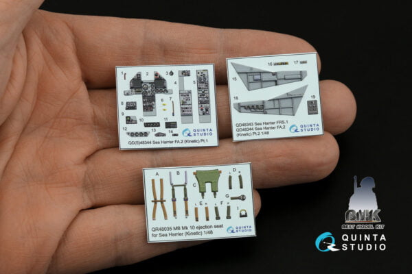 Sea Harrier FA.2 3D-Printed & coloured Interior on decal paper (for Kinetic kit) – Image 2