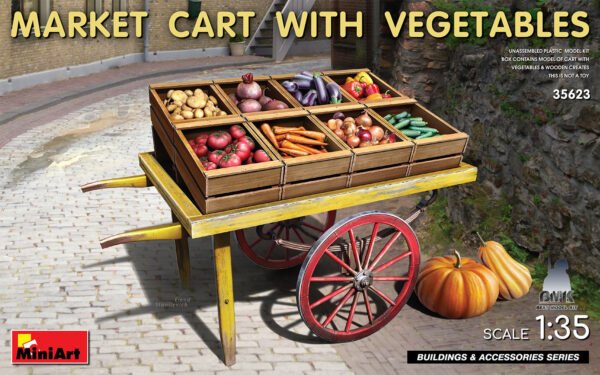 Market Carts with Vegetables