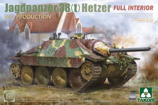 Jagdpanzer 38(t) Hetzer mid w/ Full Interior
