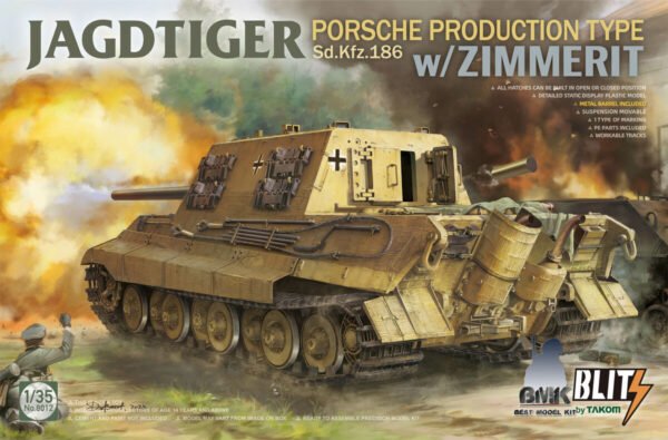 Jagdtiger Sd.Kfz.186 Porsche Production Type with Zimmerit