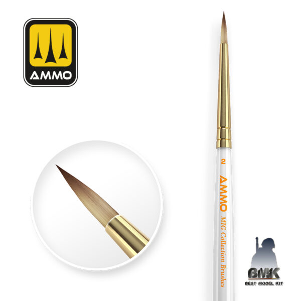 AMMO MIG Collection Brushes Conical Ø2