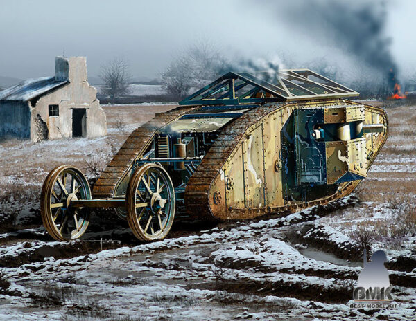 Char Britannique Mk.I Female - British Tank - Bataille de la Somme 1916