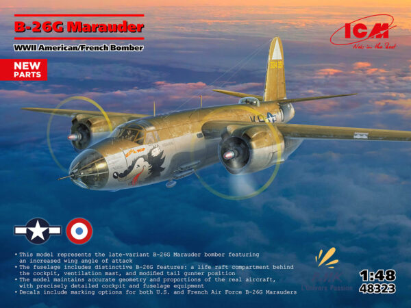 B-26G Marauder WWII American / French Bomber