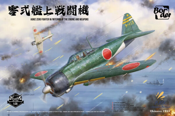 A6M2 Zero Fighter with Interior of the Engine and the Weapons