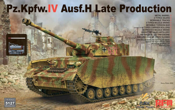 Pz.kpfw. IV Ausf.H Late Prod. with Engine & Workable Track Links