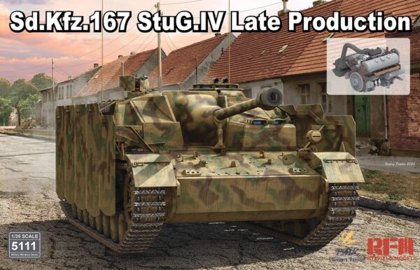 Sd.Kfz.167 StuG. IV late prod. with Engine & Workable Tracks